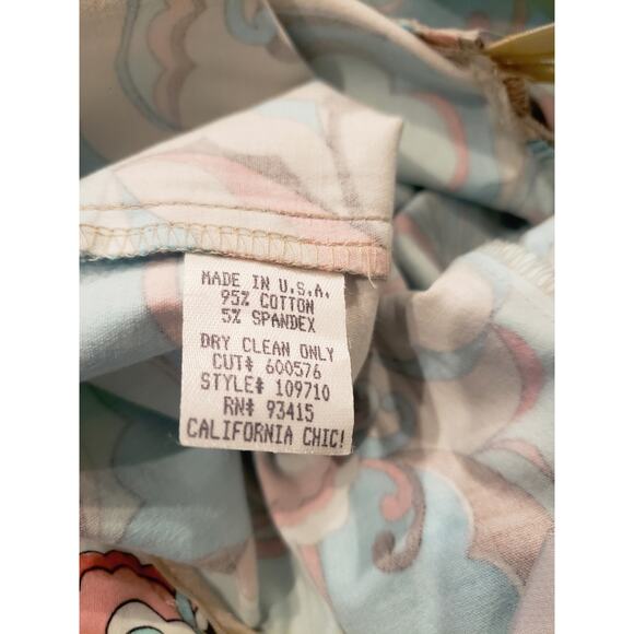 Trina Turk Retro Floral Paisley Print Bootcut Pants Size 2 - Picture 9 of 9